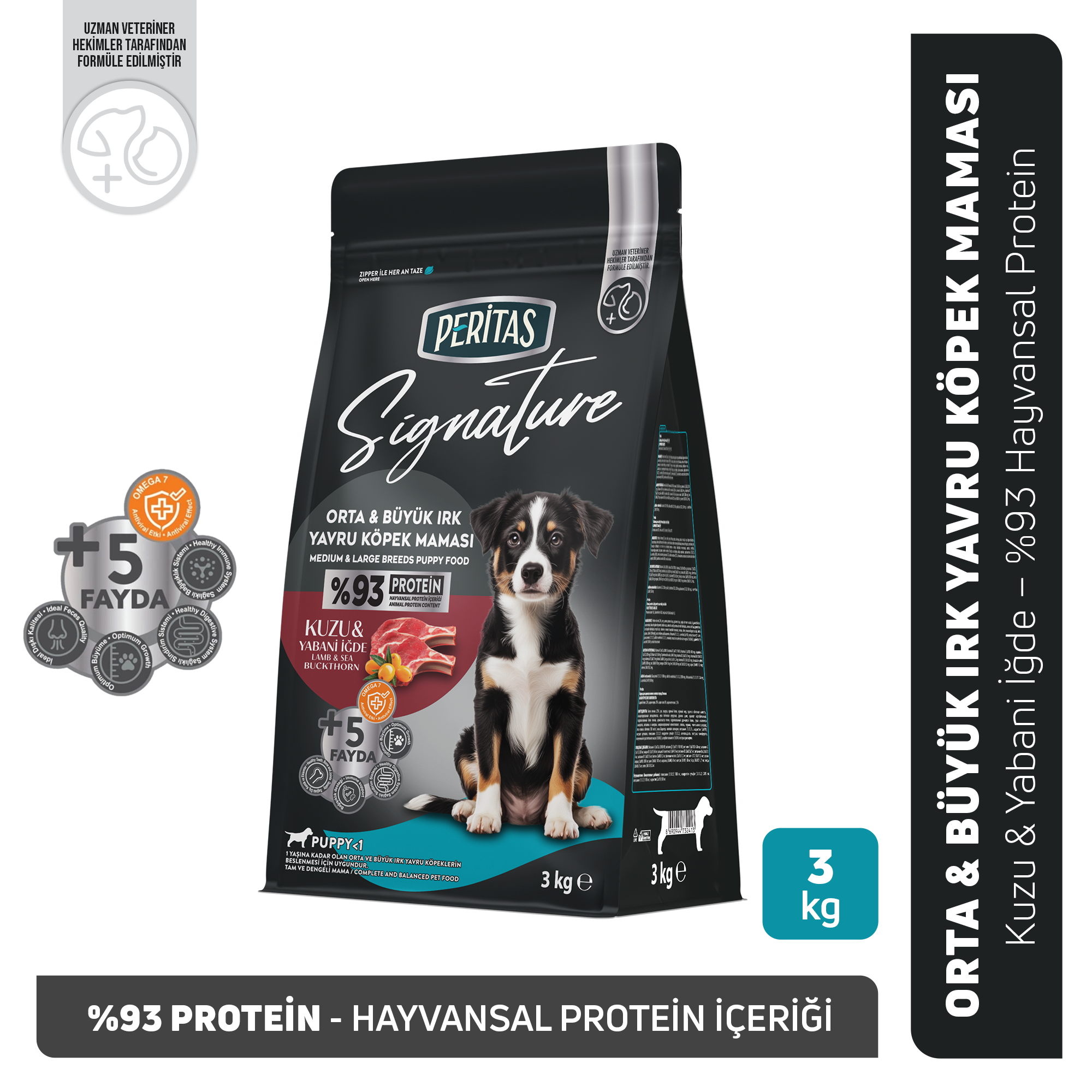 Signature Kuzulu Orta ve Büyük Irk Yavru Köpek Maması